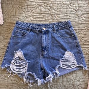 Distressed Jean Shorts size 12
